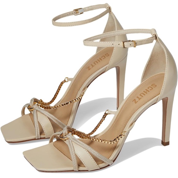 SCHUTZ for Free People ‘Silvie Chain’ Heel - Picture 1 of 8